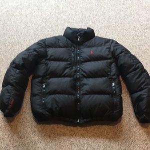 ralph lauren shiny puffer jacket